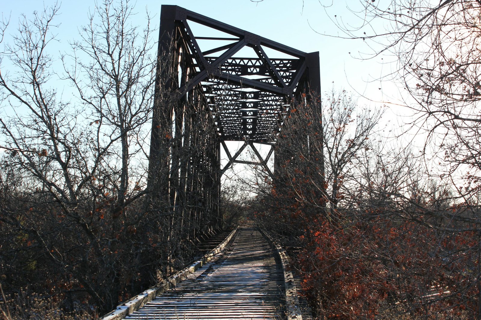 Looking west